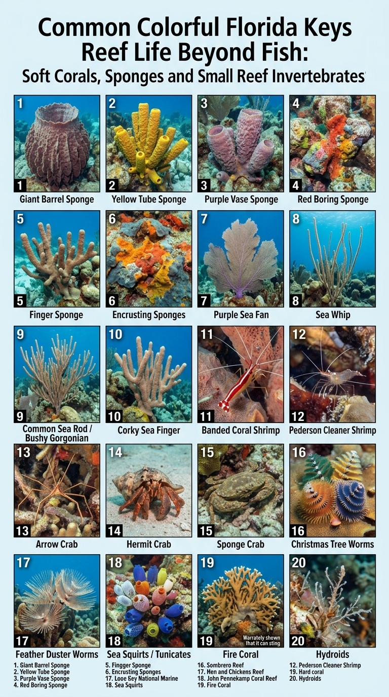 Coral Varieties seen while snorkeling or diving in the Florida Keys