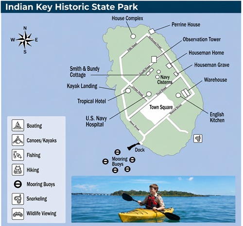 Indian Key Historic State Park map