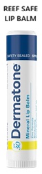 Lip balm with reef-safe zinc oxide sunscreen