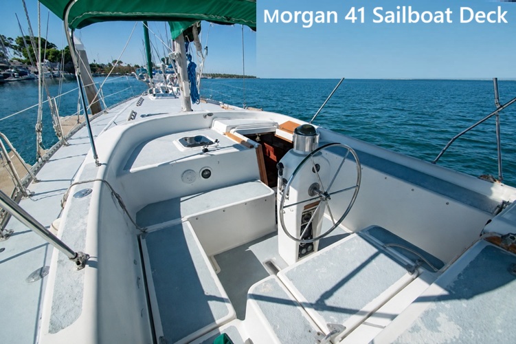 Morgan 41 sailboat deck