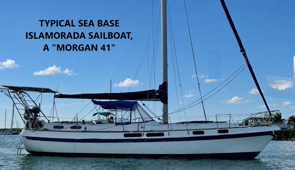 TYPICAL SEA BASE ISLAMORADA SAILBOAT, A "MORGAN 41"