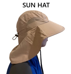 SUN HAT WITH STRAP AND NECK PROTECTION