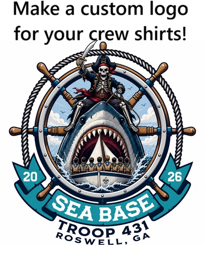 custom crew shirt troop logo
