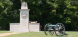 the monument with a cannon on each side