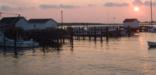 The working watermen community of Tangier Island VA at sunset. Photo by Starke Jett.