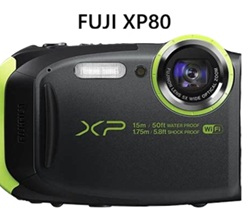 Fuji XP-80 underwater camera with 4K video