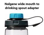 Nalgene wide mouth Water Bottle to drinking spout adapter