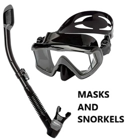 masks and snorkels
