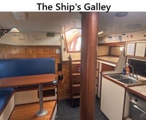 The Galley, tables and kitchen area