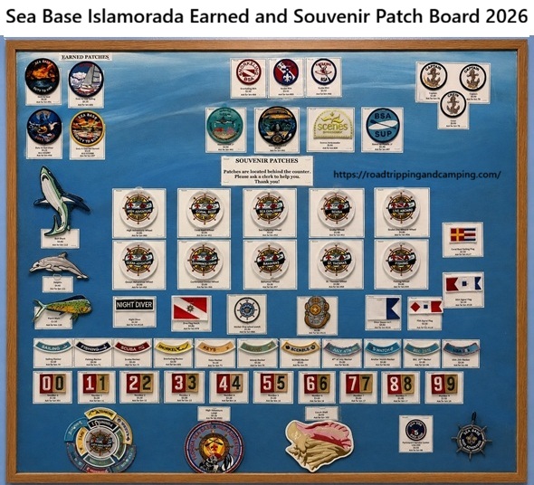 Sea Base Islamorada Earned and Souvenir Patch Board