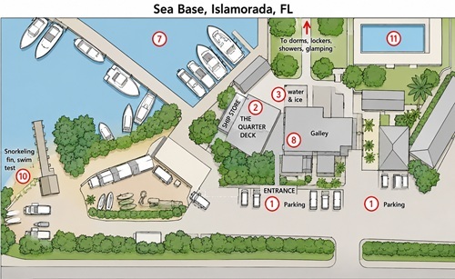 Sea Base map arrival