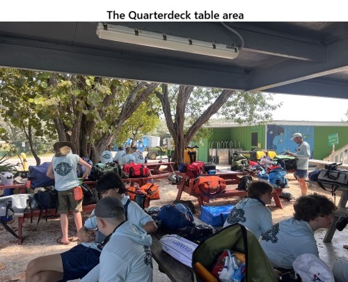 Quarterdeck area